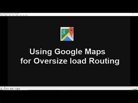wide load route planner